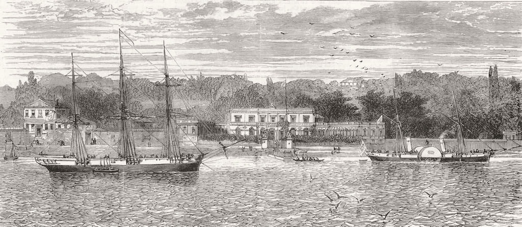 TURKEY. War east-Summer House at Buyukdere of Russian Ambassador Istanbul 1876